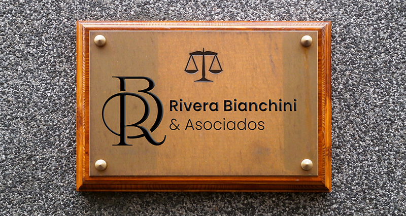 French law office nameplate